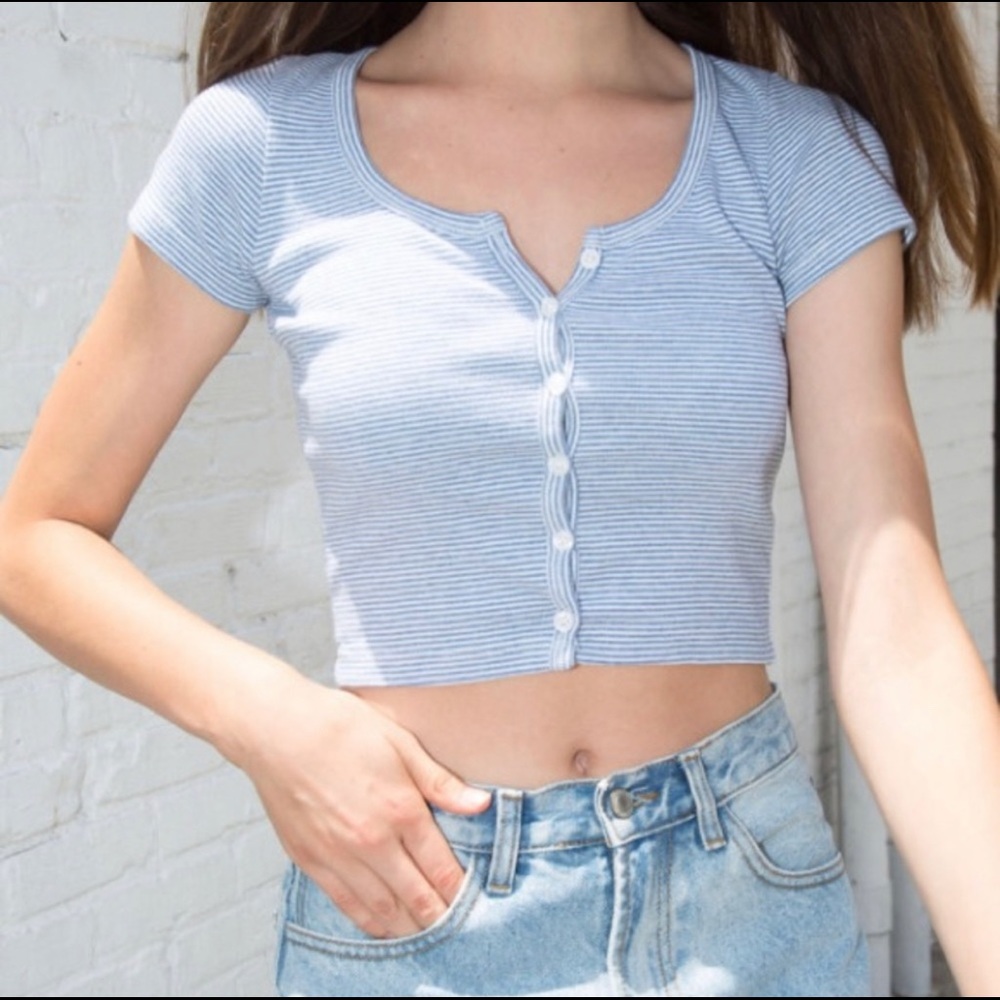 Brandy Melville Striped Zelly Top